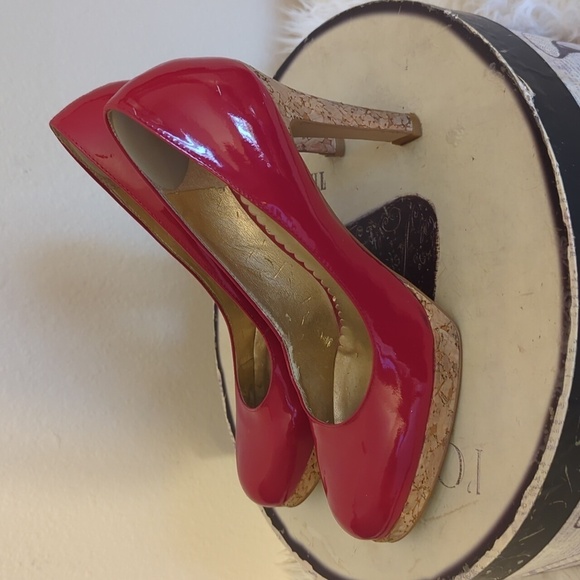 Red Jessica Simpson High Heels - Picture 8 of 12